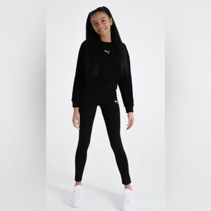 PUMA athletic leggings size kids girls medium 8/10